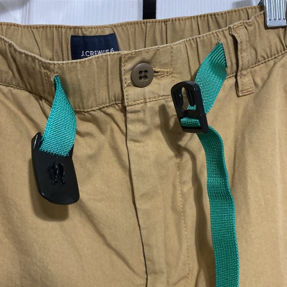 J.CREW Men's cotton tan khaki Brown Belted chino size Medium - Picture 6 of 12